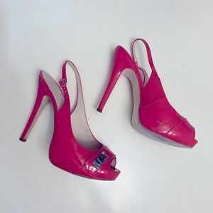 BCBG Generqtion heels, coral color, size 10